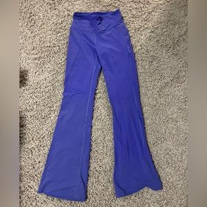 lululemon purple flared leggings